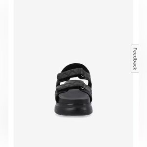 Journee Collection Black Platform Sandal